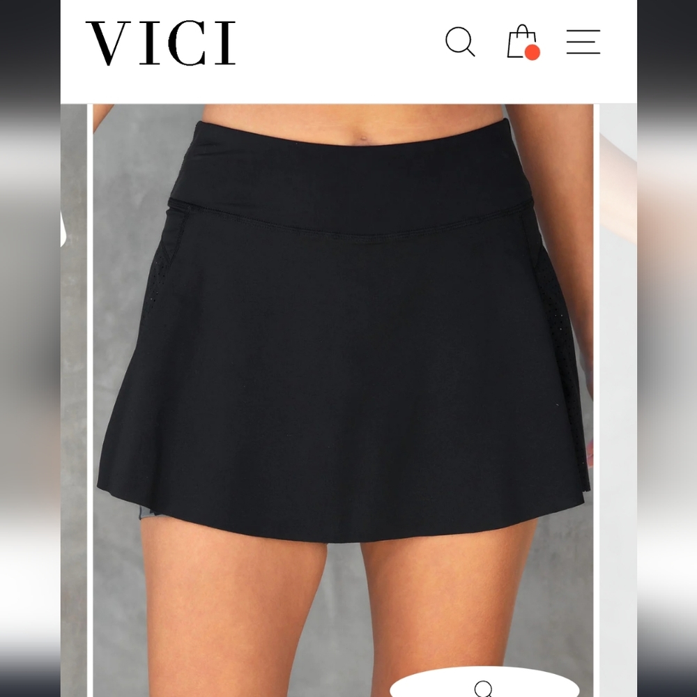 VICI Skort Camo Shorts Skirt small black grey - Picture 6 of 12